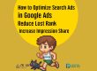 Optimize Search Ads Google Ads Impression Share