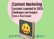 Content Marketing Lessons Learned