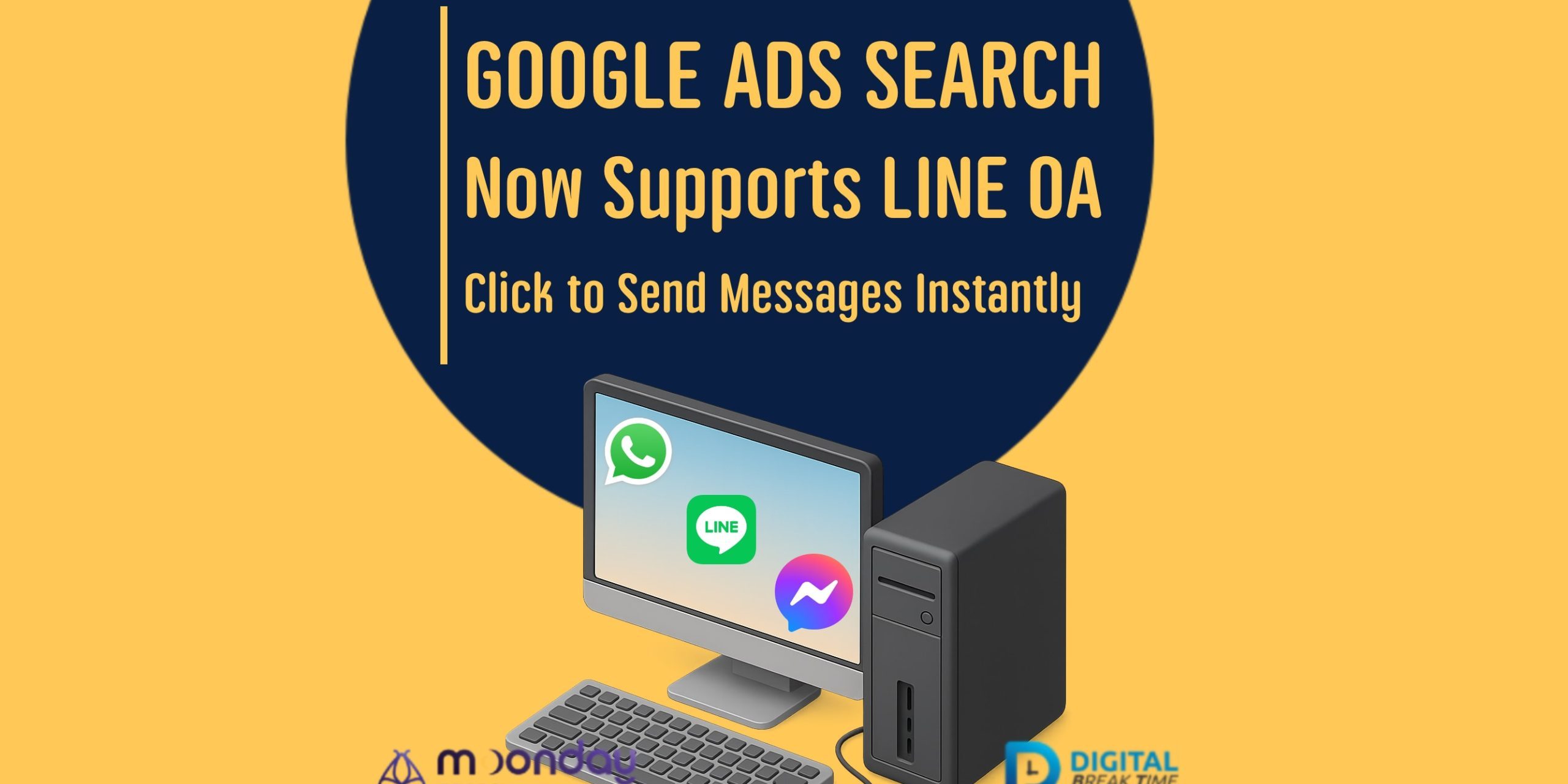 Google Ads Message Assets LINE OA WhatsAPP Messenger