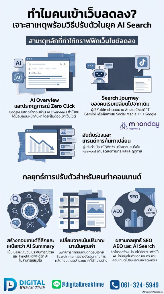 คนเข้าเว็บไซต์ลดลง